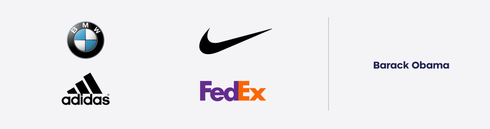BMW, Nike, Adidas, FedEx en Barack Obama zijn voorbeelden van het Hero archetype.