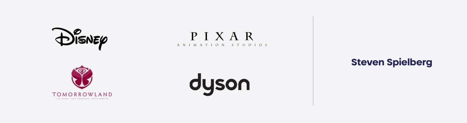 Disney, Pixar, Tomorrowland, Dyson en Steven Spielberg zijn voorbeelden van het Magician archetype.